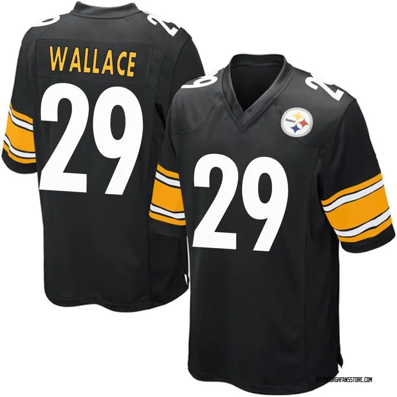 Men's Black Game Levi Wallace Pittsburgh Team Color Jersey