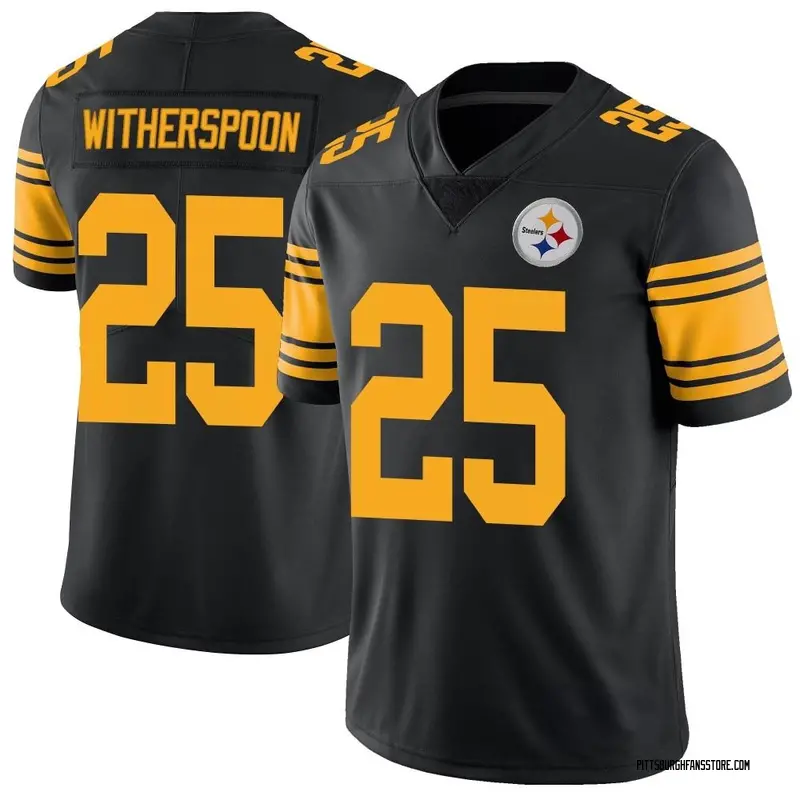 Men's Black Limited Ahkello Witherspoon Pittsburgh Color Rush Jersey
