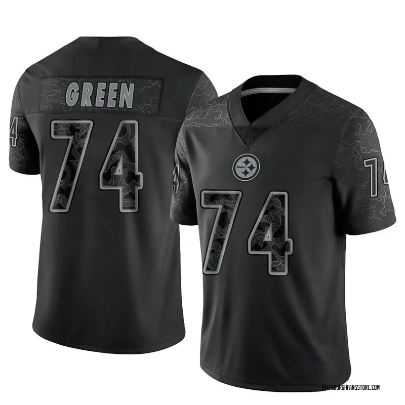 Men's Black Limited Chaz Green Pittsburgh Reflective Jersey