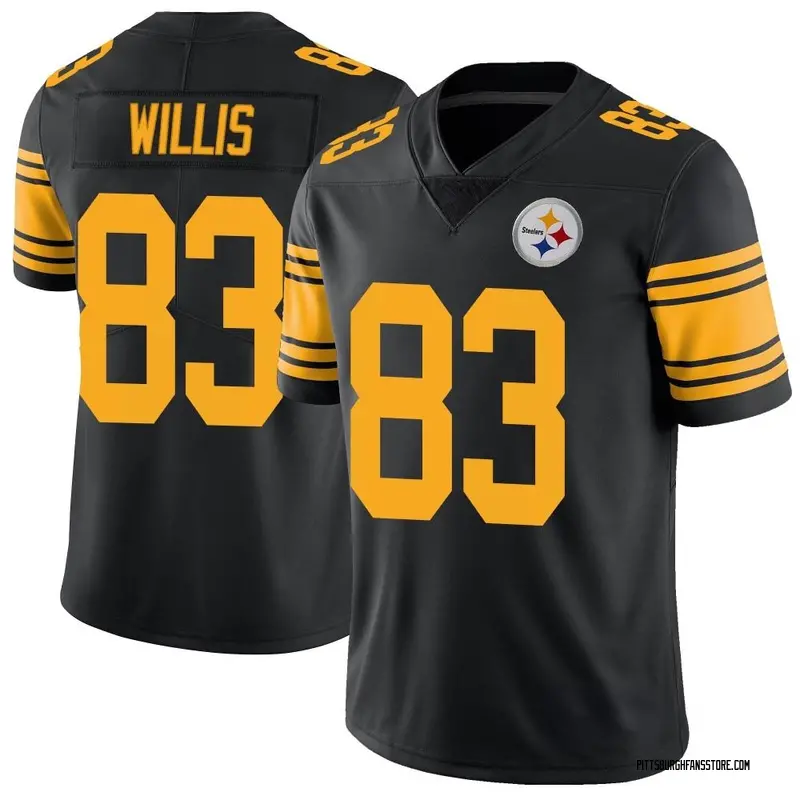 Men's Black Limited Damion Willis Pittsburgh Color Rush Jersey