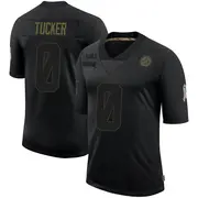 Men's Black Limited Jordan Tucker Pittsburgh 2020 Salute To Service Jersey