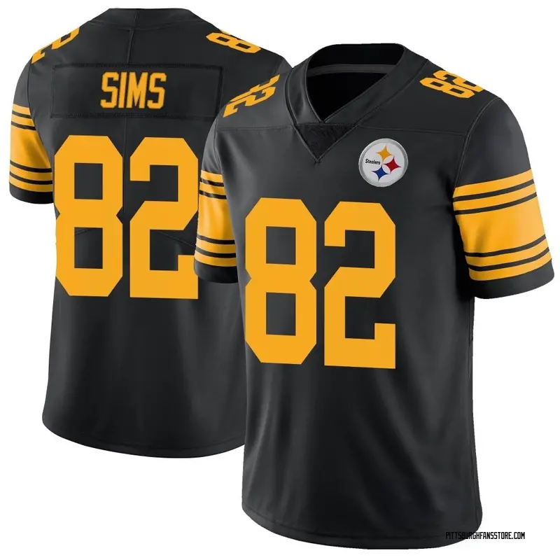 Men's Black Limited Steven Sims Pittsburgh Color Rush Jersey