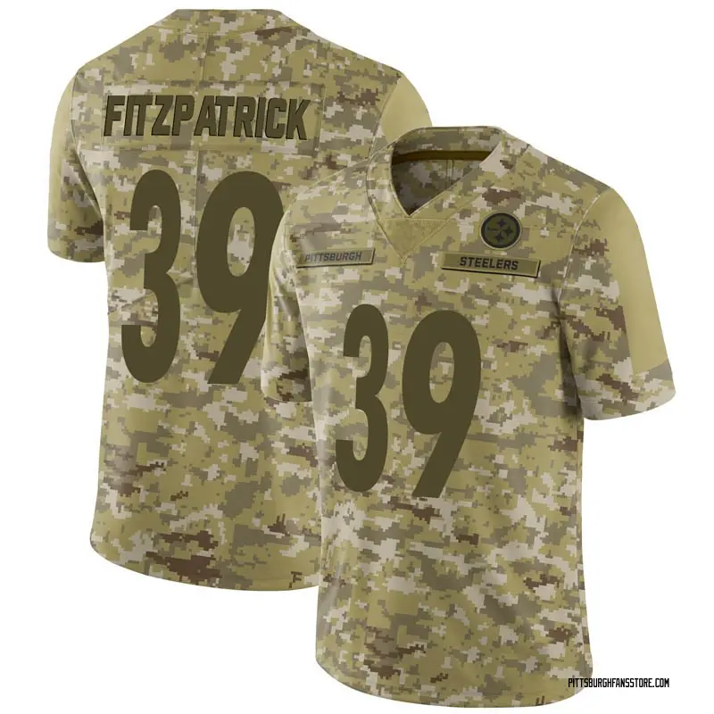 Men's Camo Limited Minkah Fitzpatrick Pittsburgh 2018 Salute to Service Jersey