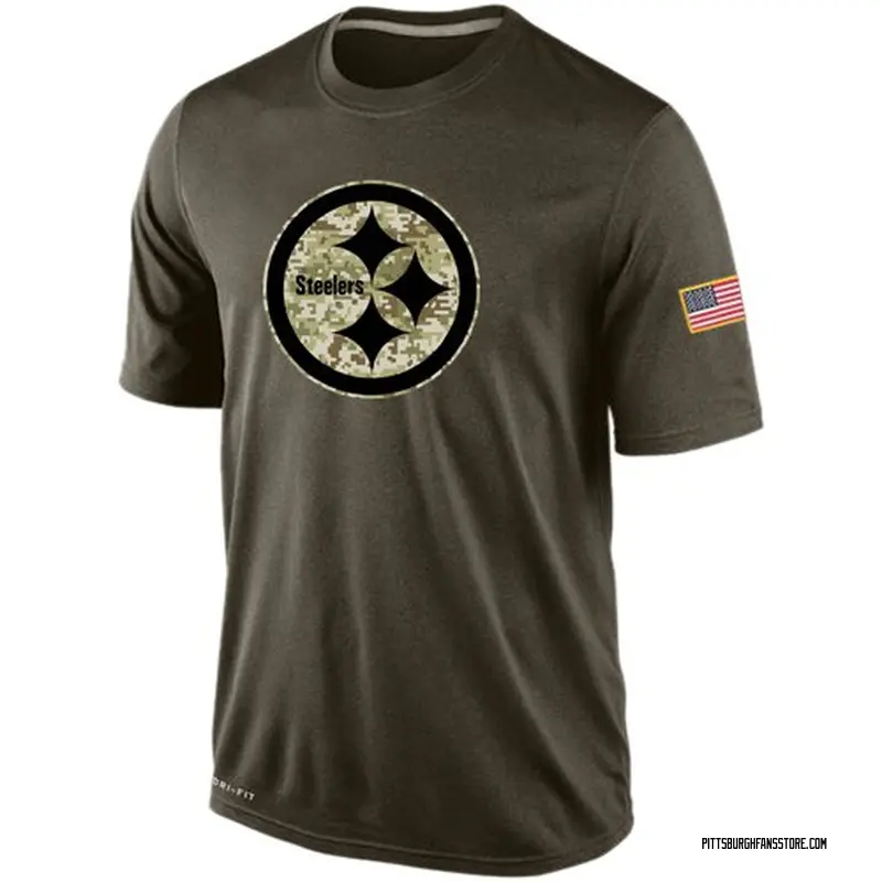 Men's Olive Pittsburgh Steelers Salute To Service KO Performance Dri-FIT T-Shirt