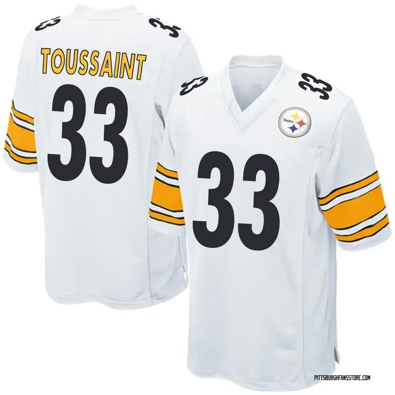 Men's White Game Fitzgerald Toussaint Pittsburgh Jersey