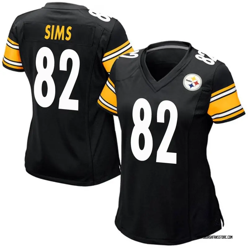 Women's Black Game Steven Sims Pittsburgh Team Color Jersey