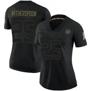 Women's Black Limited Ahkello Witherspoon Pittsburgh 2020 Salute To Service Jersey