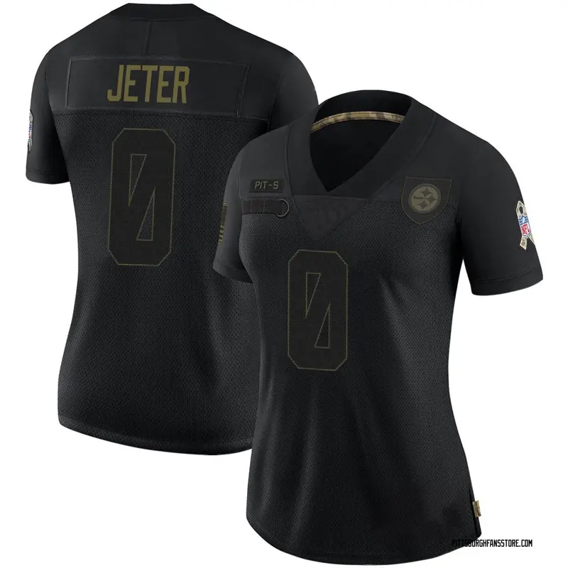 Women's Black Limited Donovan Jeter Pittsburgh 2020 Salute To Service Jersey