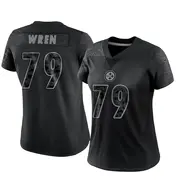 Women's Black Limited Renell Wren Pittsburgh Reflective Jersey