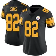 Women's Black Limited Steven Sims Pittsburgh Color Rush Jersey
