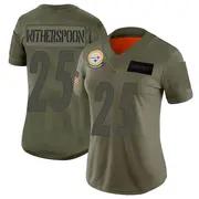 Women's Camo Limited Ahkello Witherspoon Pittsburgh 2019 Salute to Service Jersey