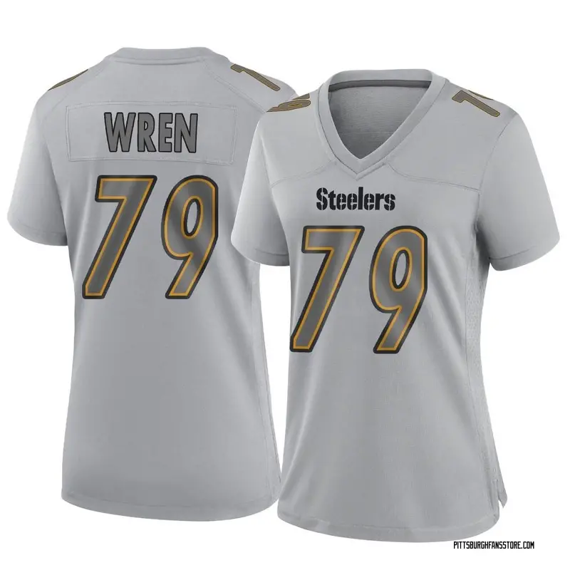Women's Gray Game Renell Wren Pittsburgh Atmosphere Fashion Jersey