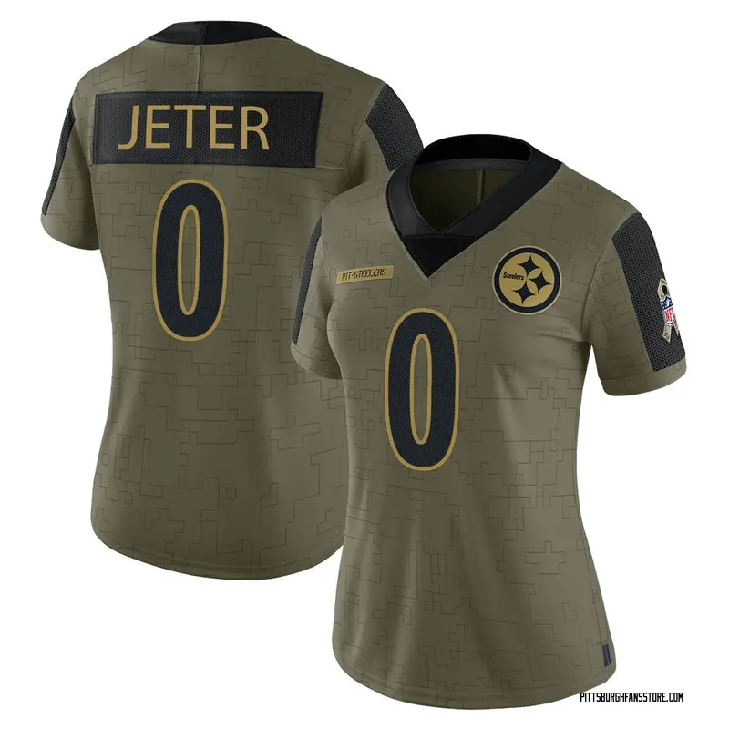 Women's Olive Limited Donovan Jeter Pittsburgh 2021 Salute To Service Jersey