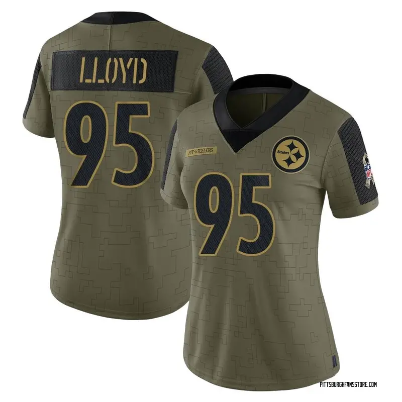 Women's Olive Limited Greg Lloyd Pittsburgh 2021 Salute To Service Jersey
