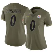 Women's Olive Limited Rex Sunahara Pittsburgh 2022 Salute To Service Jersey