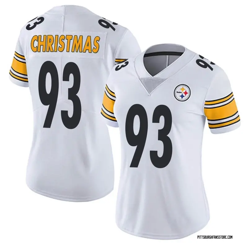 Women's White Limited Demarcus Christmas Pittsburgh Vapor Untouchable Jersey