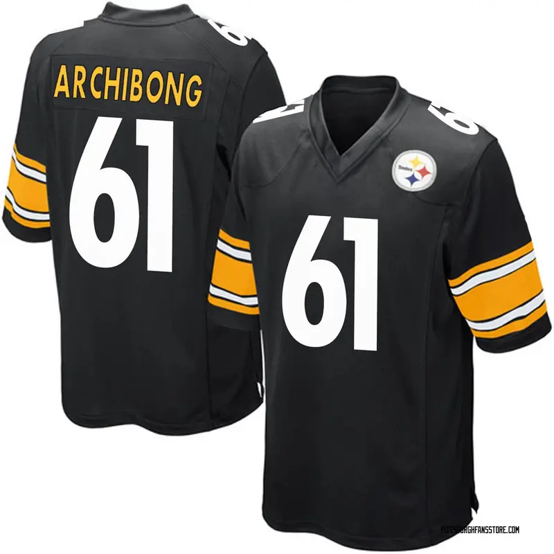Youth Black Game Daniel Archibong Pittsburgh Team Color Jersey