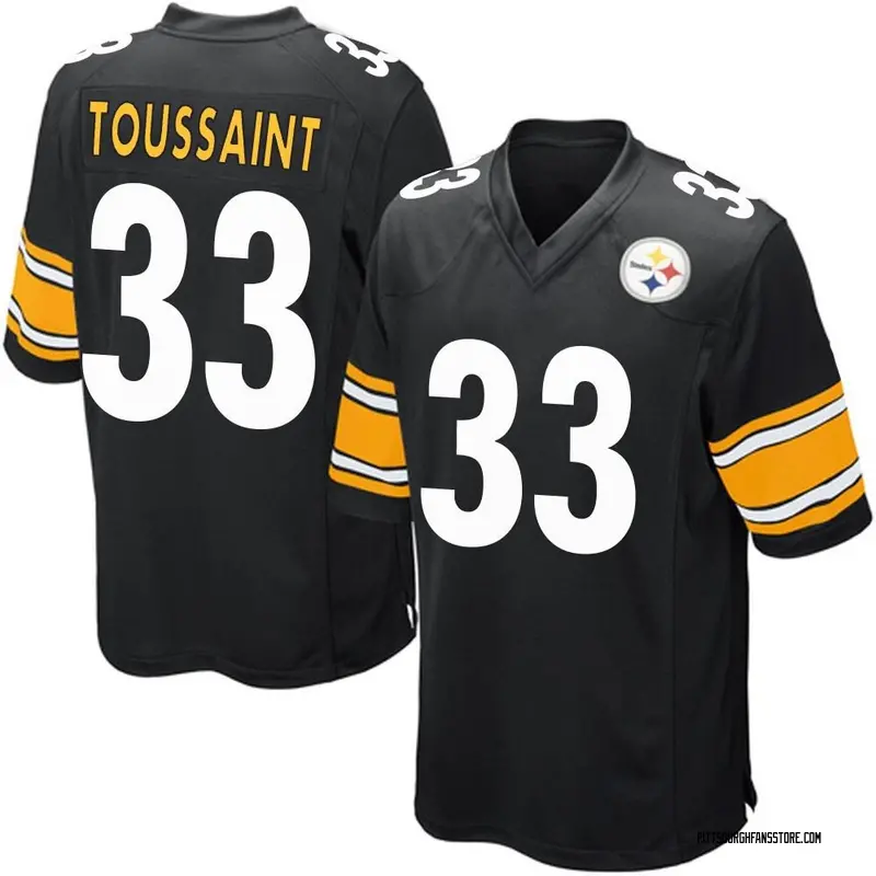 Youth Black Game Fitzgerald Toussaint Pittsburgh Team Color Jersey