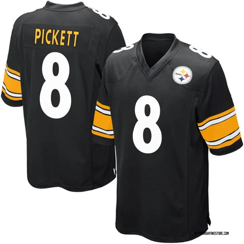Youth Black Game Kenny Pickett Pittsburgh Team Color Jersey