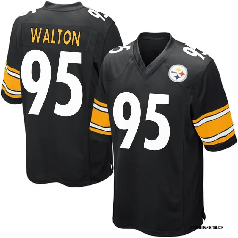 Youth Black Game L.T. Walton Pittsburgh Team Color Jersey