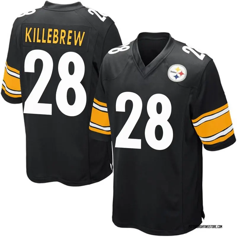 Youth Black Game Miles Killebrew Pittsburgh Team Color Jersey