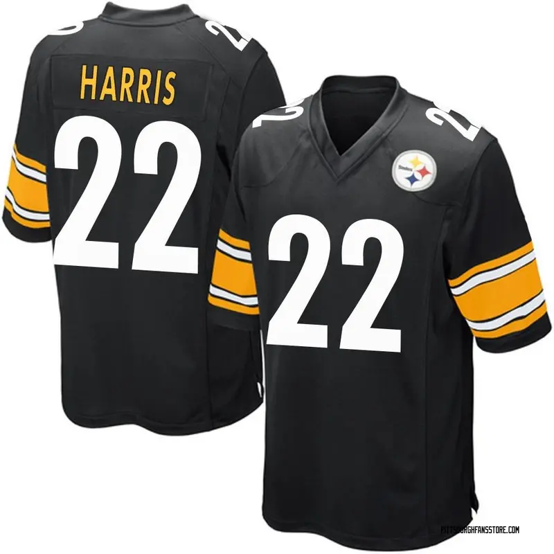 Youth Black Game Najee Harris Pittsburgh Team Color Jersey