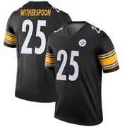 Youth Black Legend Ahkello Witherspoon Pittsburgh Jersey