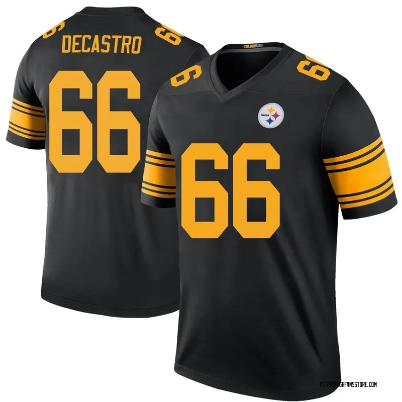 Youth Black Legend David DeCastro Pittsburgh Color Rush Jersey