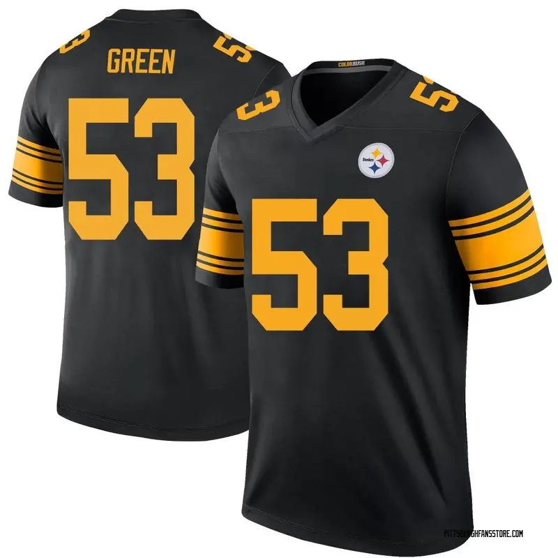 Youth Black Legend Kendrick Green Pittsburgh Color Rush Jersey