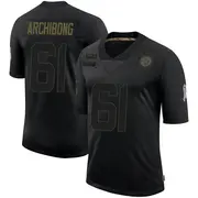 Youth Black Limited Daniel Archibong Pittsburgh 2020 Salute To Service Jersey