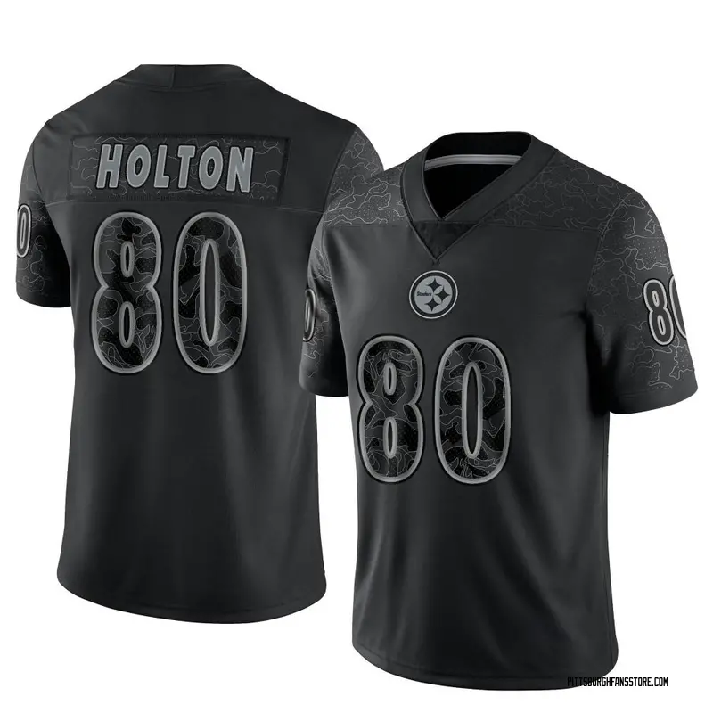 Youth Black Limited Johnny Holton Pittsburgh Reflective Jersey