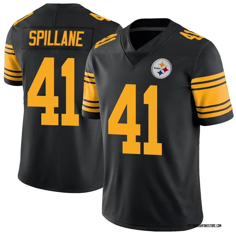 Youth Black Limited Robert Spillane Pittsburgh Color Rush Jersey