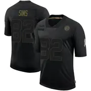 Youth Black Limited Steven Sims Pittsburgh 2020 Salute To Service Jersey
