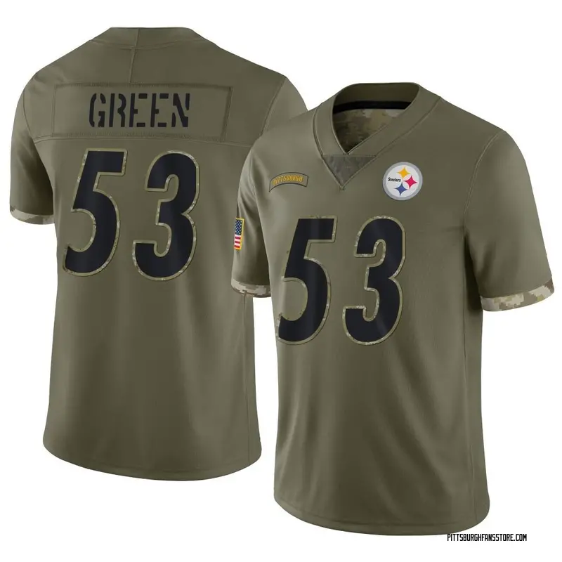 Youth Olive Limited Kendrick Green Pittsburgh 2022 Salute To Service Jersey