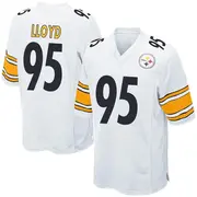 Youth White Game Greg Lloyd Pittsburgh Jersey